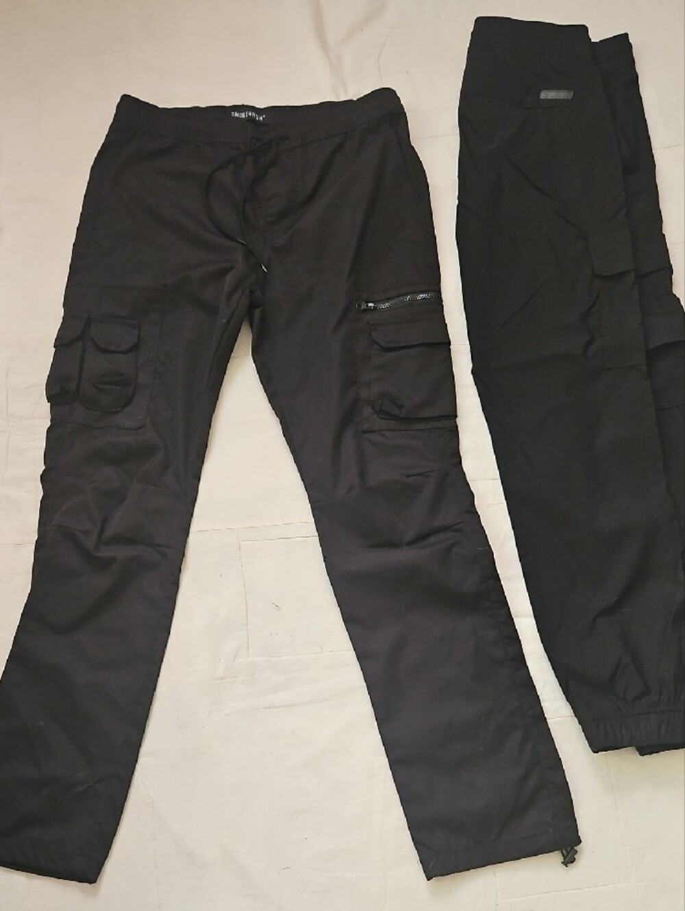Men's Black Cargo Jogger Pants - Versatile Everyday Wear Size M - Picture 4 of 5